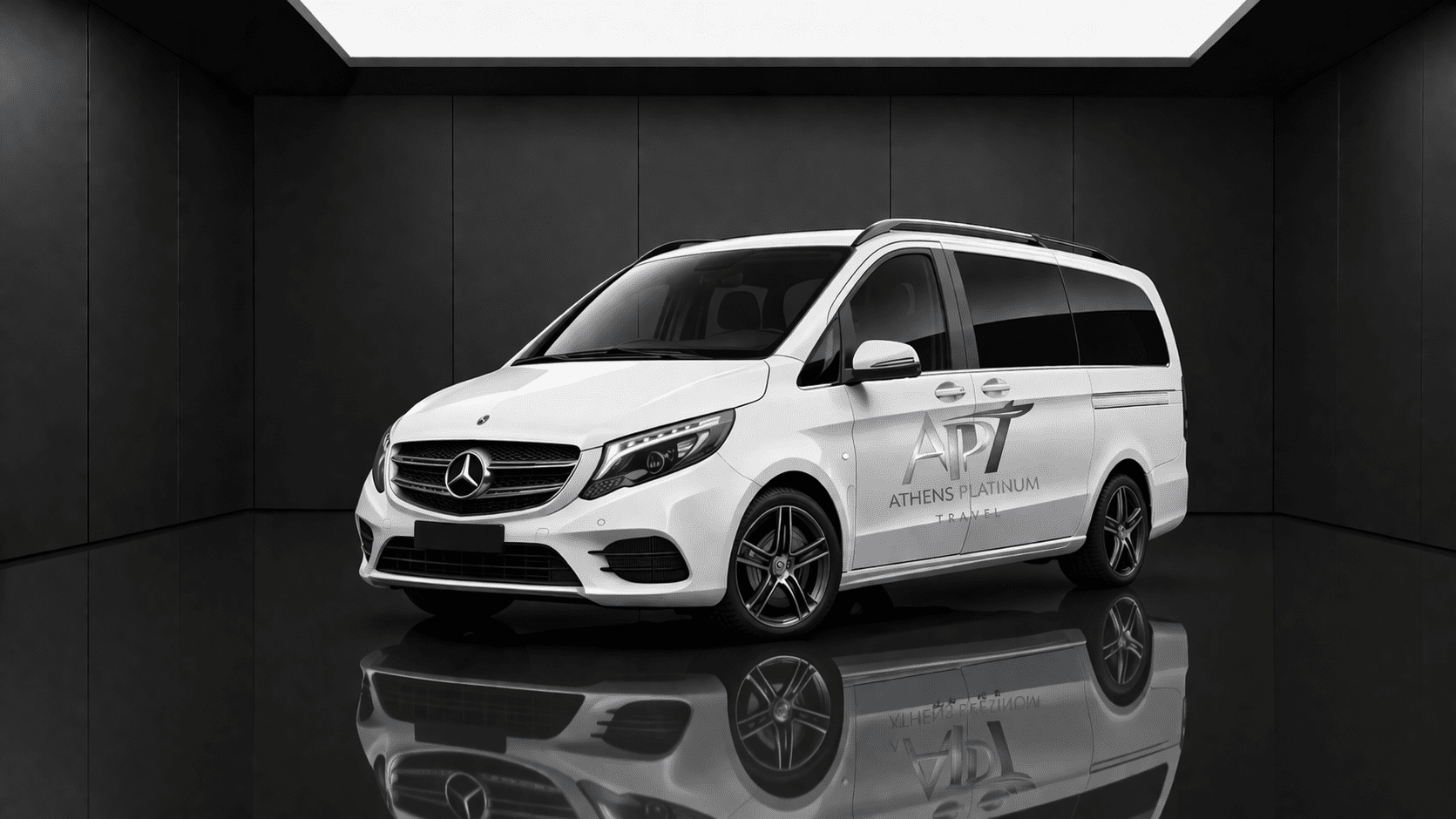 White Mercedes Vito Tourer