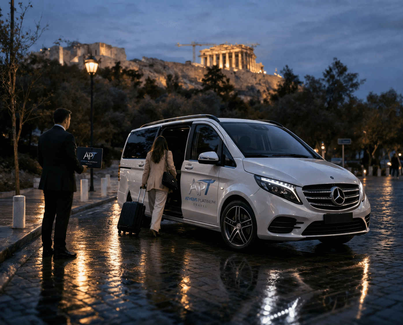 Luxury transfer near Acropolis